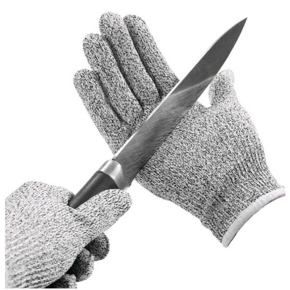 Protective Cut Resistant Gloves Level 5 Certified Safety Meat Cut Wood Carving - Picture 1 of 16